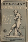 Boxning Everlast Boxing Record Book 1927